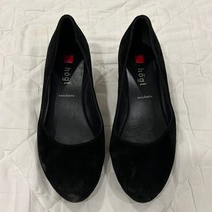 Hōgl suede wedge heels